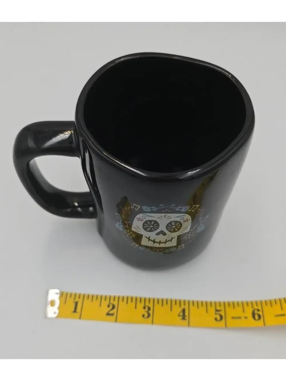 Disney Pixar Coco Un Poco Loco Black Rae Dunn Ceramic Mug